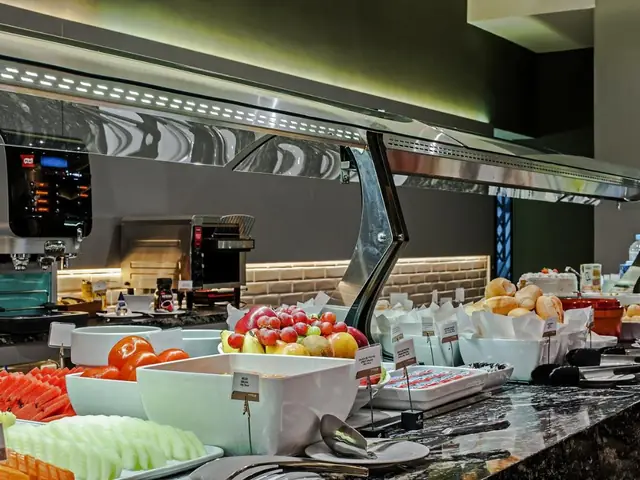 Das Obstbuffet beim Frühstück