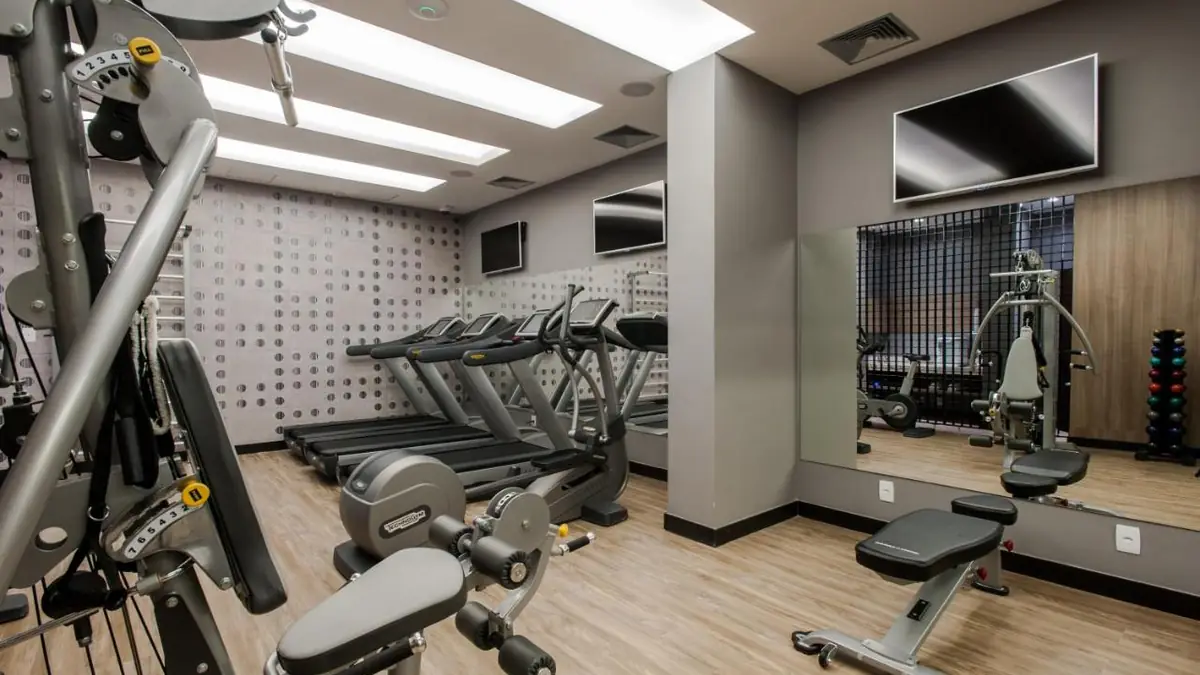 Das Fitnessstudio des Hotel Atlântico Prime